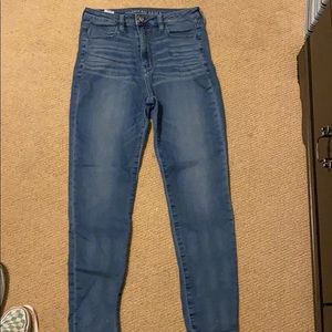size 10 american eagle super hi rise jegging
